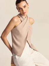 Cross-Front Halter Top